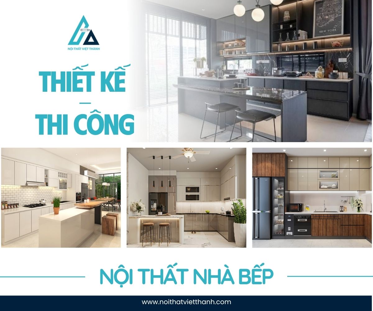 Giải pháp thiết kế thi công nội thất nhà bếp hiện đại tối ưu công năng