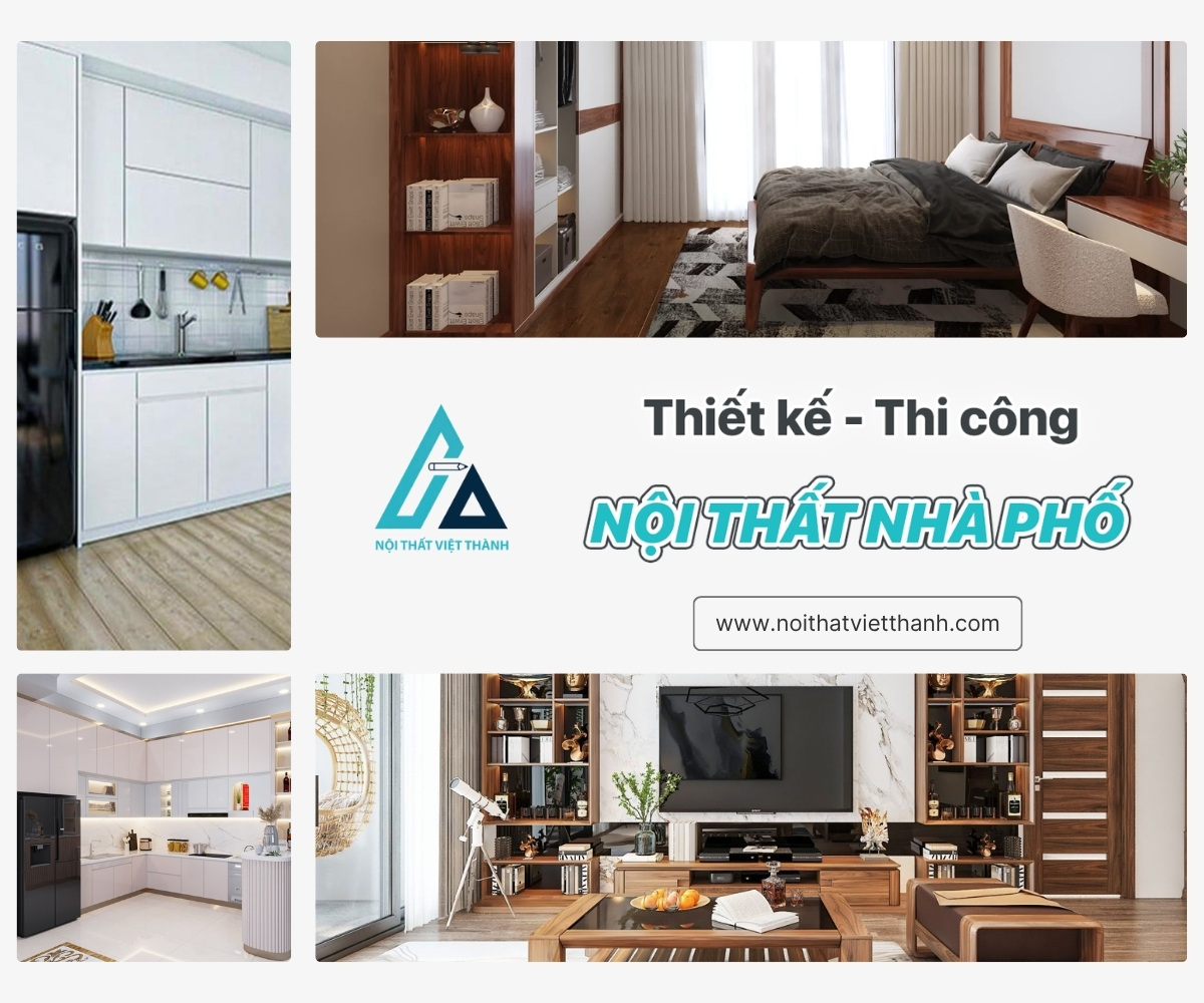 Thiết kế & thi công nội thất nhà phố trọn gói, tiết kiệm, nhanh chóng